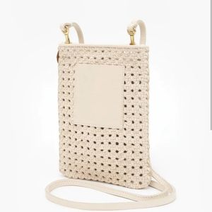 Brand New Clare V Poche Cream Rattan